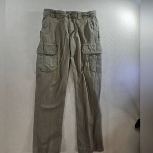 Men's Olive Cargo Pants - Classic Utility Style